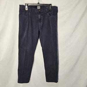 Faherty Men’s Jeans 35W Navy Blue Stretch Terry 5 Pkt Design Great